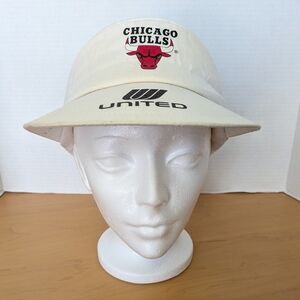Vintage Chicago Bulls Snapback Visor NBA Basketball Adjustable Hat Cap Jordan